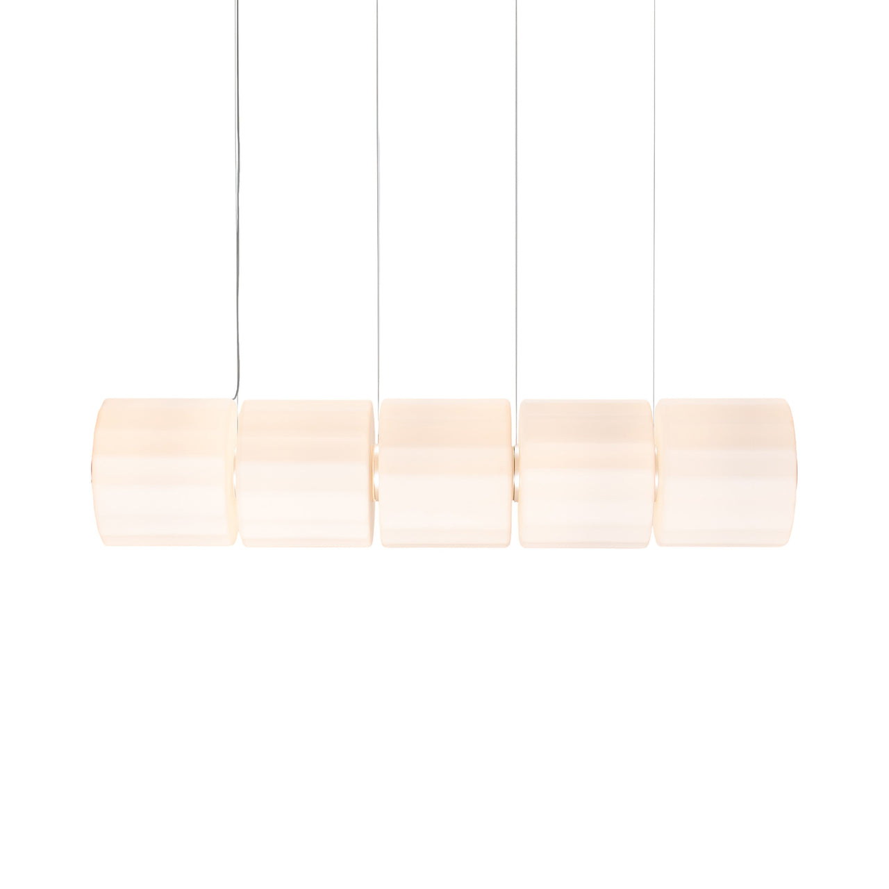 Column 300 Horizontal Pendant: 5 Units + Ivory