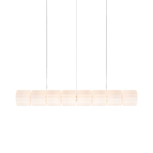 Column 300 Horizontal Pendant: 8 Units + Ivory
