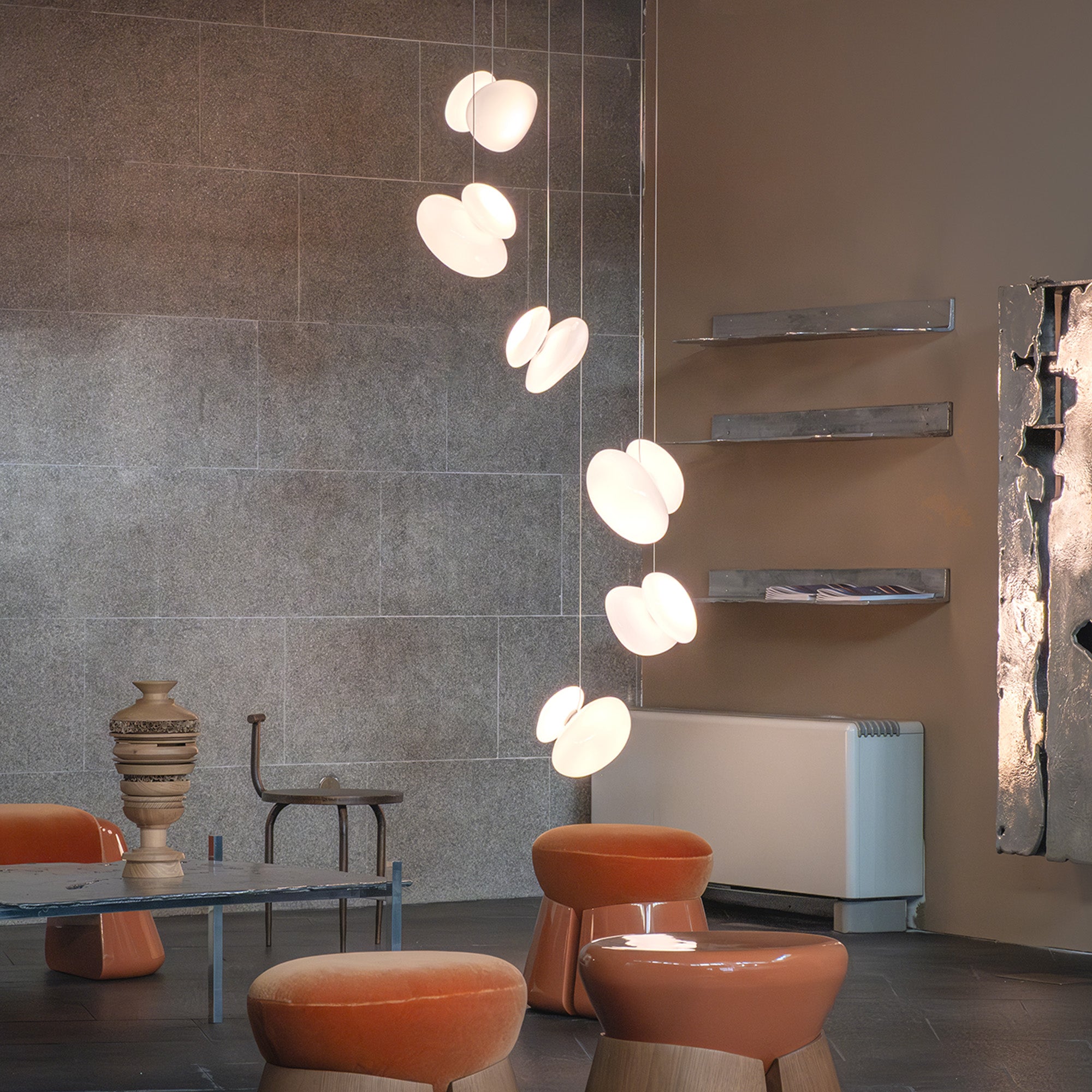 Pebble Chandelier 6: Helix