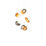 Pebble Chandelier 5: Double Helix + Assorted + White Sandtex