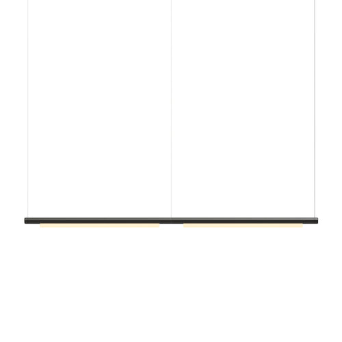 Pipeline 125.2 Linear Pendant Light: Black + Black