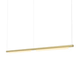 Pipeline 125.2 Linear Pendant Light: Brass + Brass