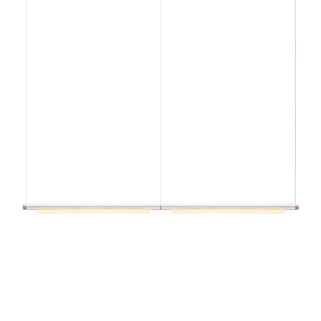 Pipeline 125.2 Linear Pendant Light: Raw + Copper