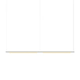 Pipeline 125.2 Linear Pendant Light: White + White