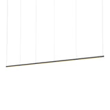 Pipeline 125.5 Linear Pendant Light: Black + Black