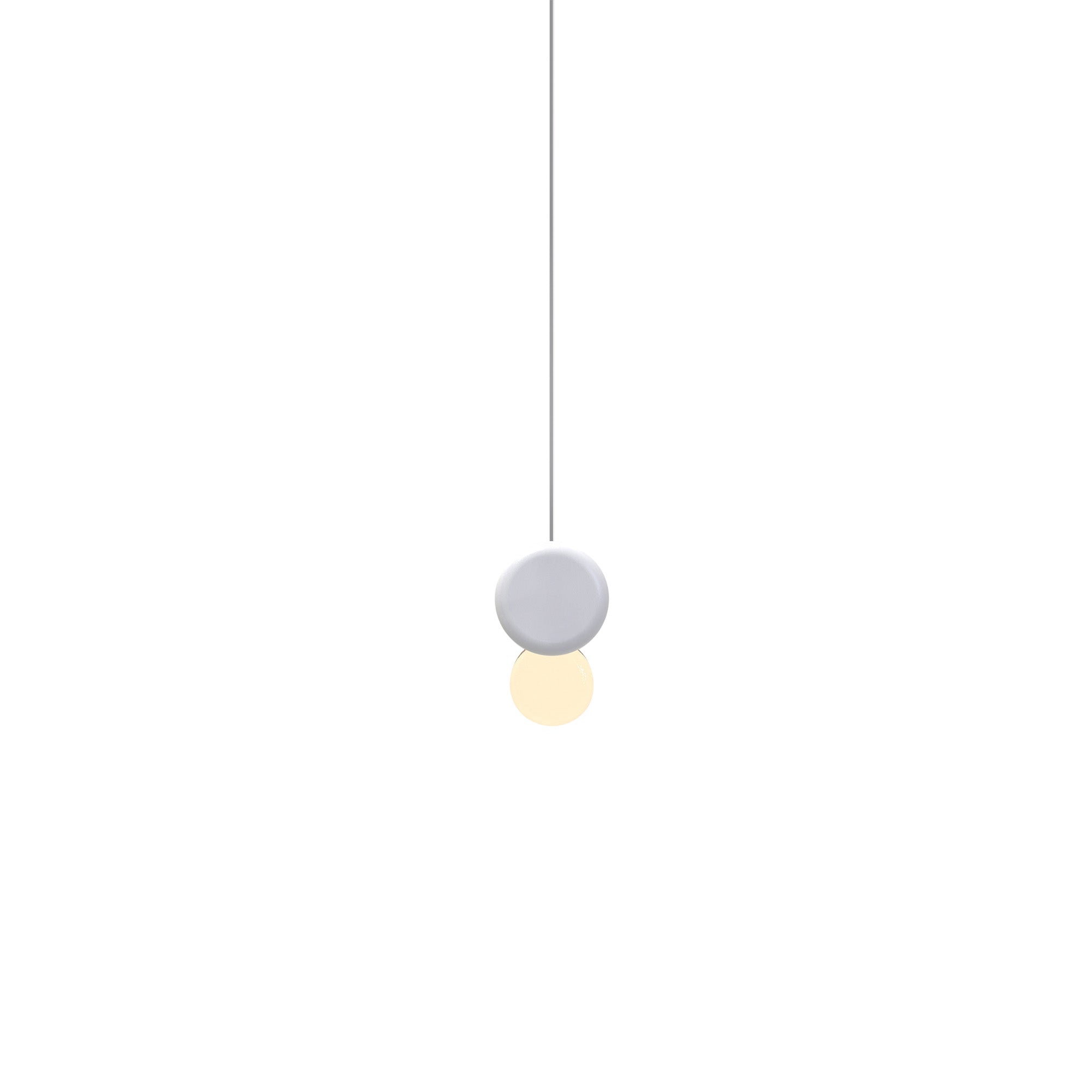 Pipeline 125 Pendant Light: White + White