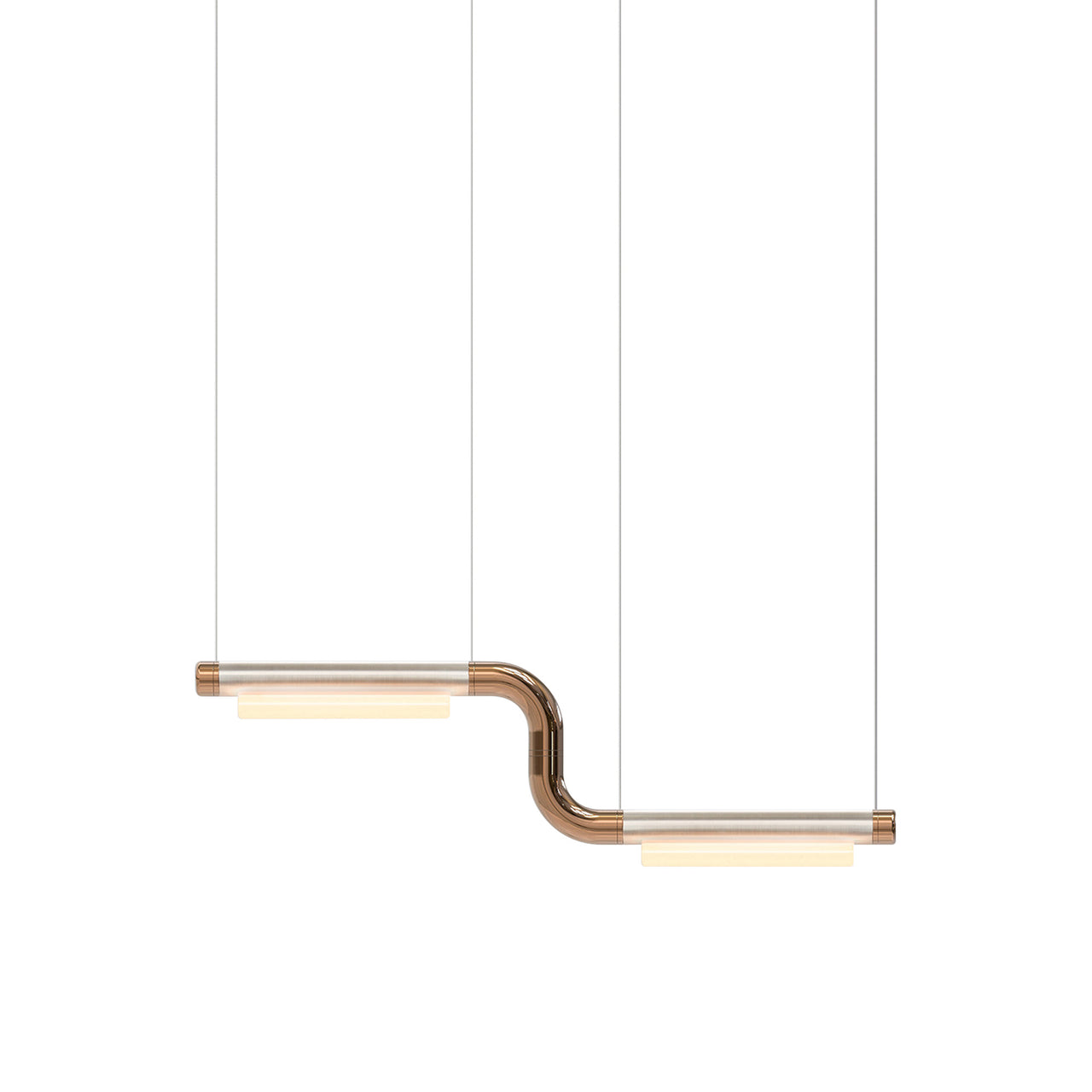 Pipeline CM1 Pendant Light: Raw + Copper