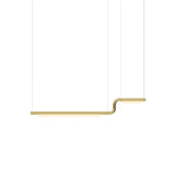 Pipeline CM2 Pendant Light: Brass + Brass