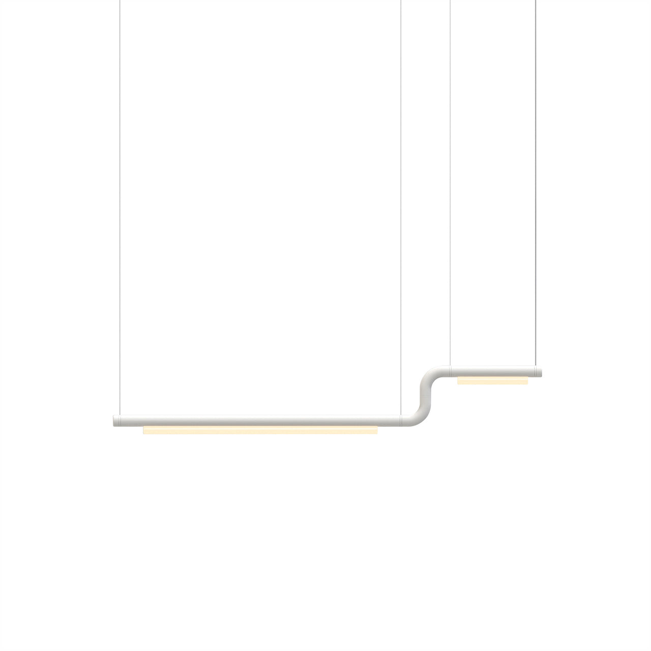 Pipeline CM2 Pendant Light: White + White