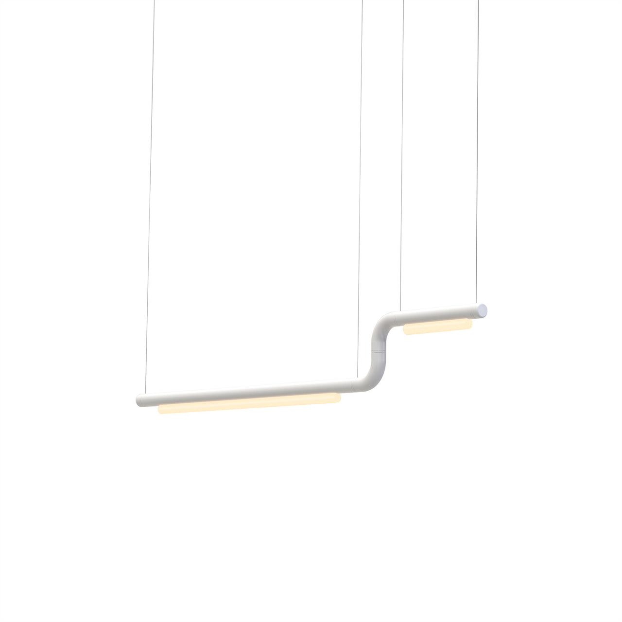 Pipeline CM2 Pendant Light: White + White