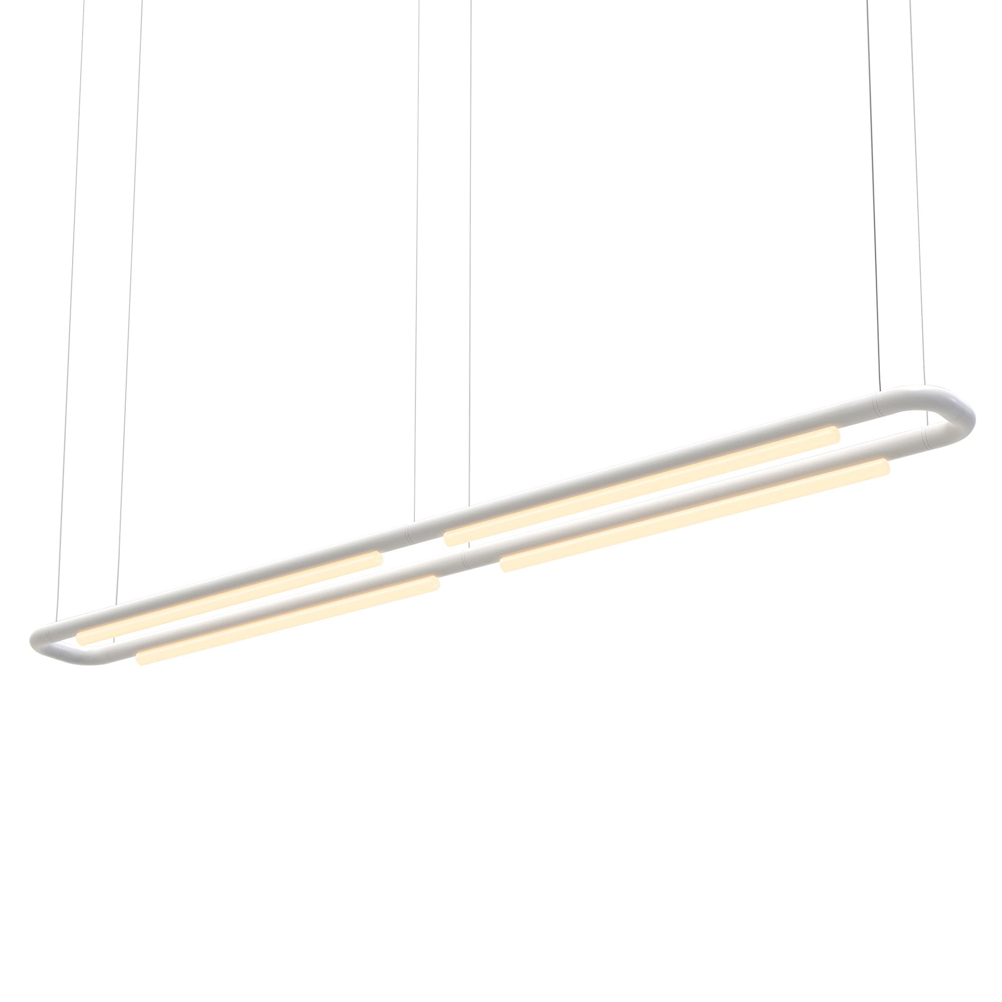 Pipeline CM7 Pendant Light: White + White
