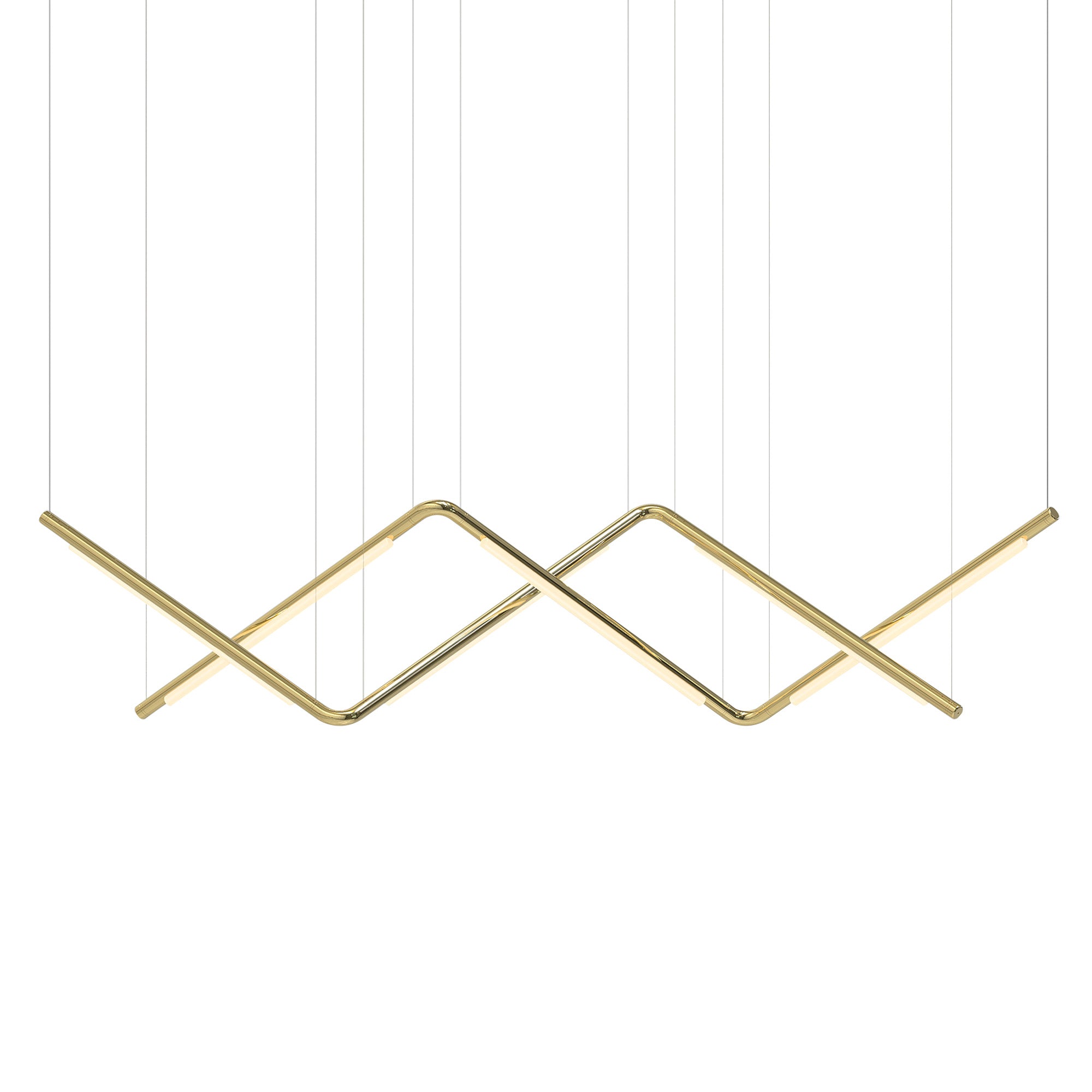 Pipeline CM9 Pendant Light: Brass
