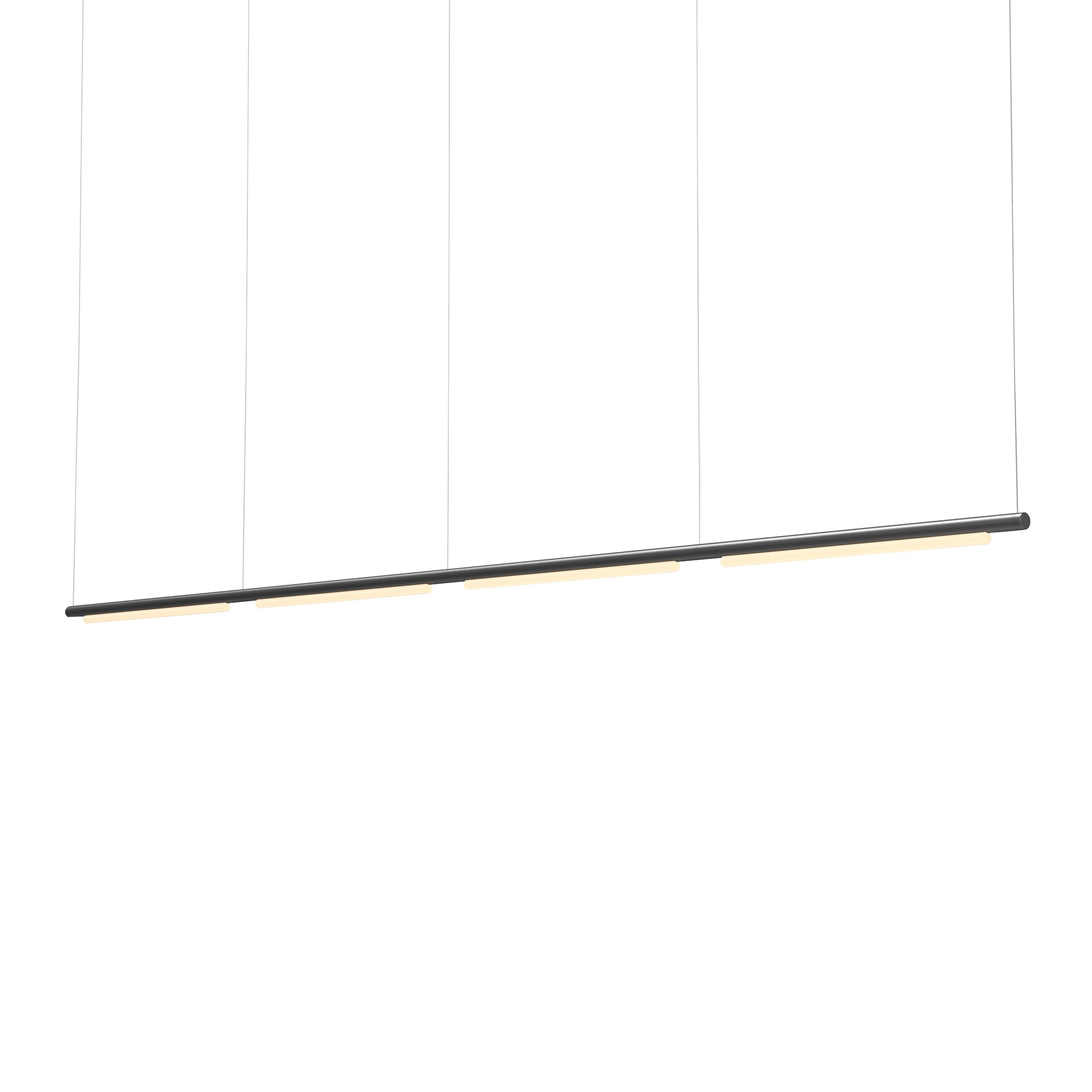 Pipeline 125.4 Linear Pendant Light: Black + Black