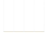 Pipeline 125.4 Linear Pendant Light: White + White