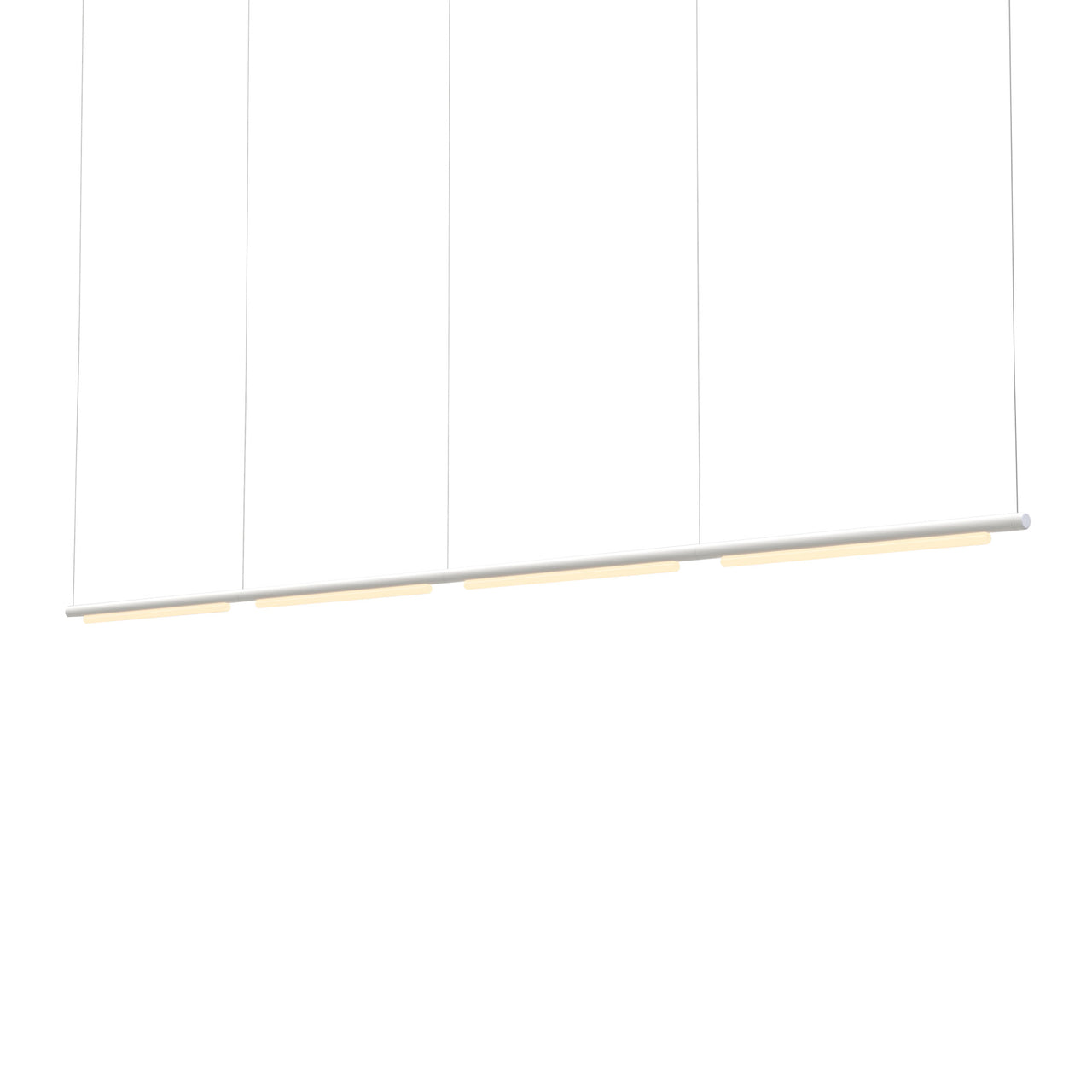 Pipeline 125.4 Linear Pendant Light: White + White