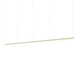 Pipeline 125.4 Linear Pendant Light: White + White