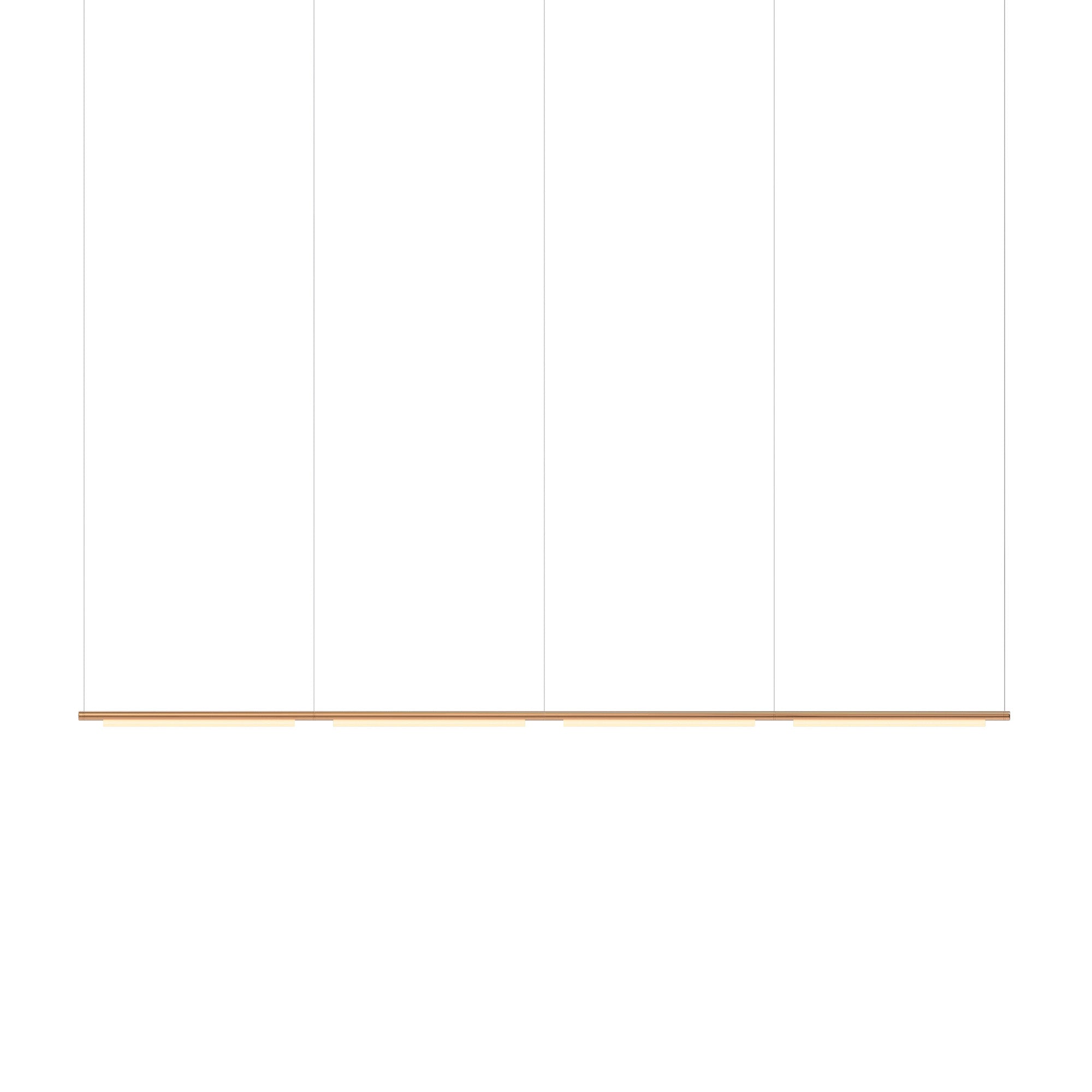 Pipeline 125.4 Linear Pendant Light: Copper + Copper