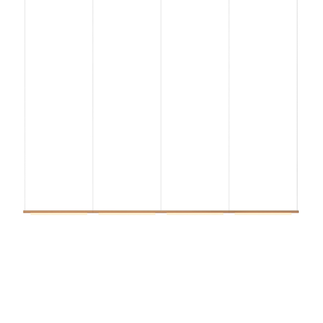 Pipeline 125.4 Linear Pendant Light: Copper + Copper