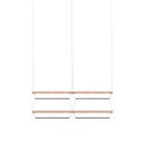 Tire Grid Pendant Light: 100 + 2H2V + Anodized Copper + Amethyst