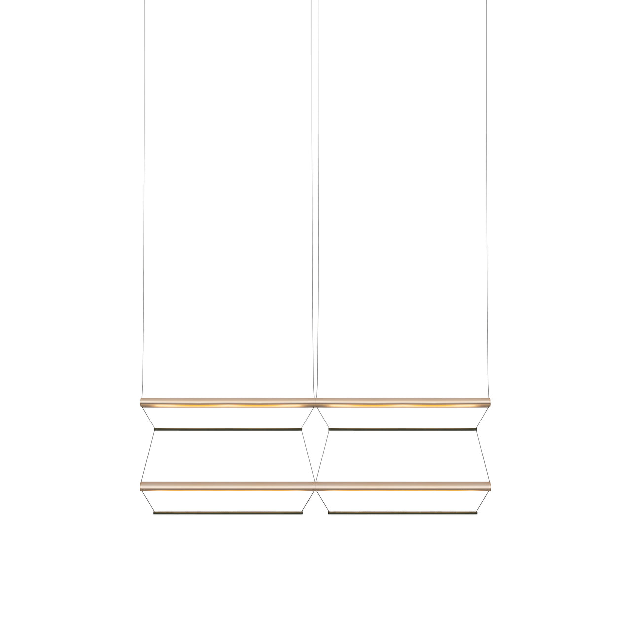 Tire Grid Pendant Light: 100 + 2H2V + Anodized Gold + Emerald