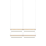 Tire Grid Pendant Light: 100 + 2H2V + Anodized Gold + Emerald