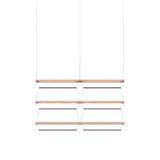 Tire Grid Pendant Light: 100 + 2H3V + Anodized Copper + Amethyst