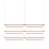 Tire Grid Pendant Light: 150 + 2H3V + Anodized Copper + Amethyst