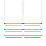 Tire Grid Pendant Light: 150 + 2H3V + Anodized Copper + Emerald