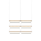 Tire Grid Pendant Light: 100 + 2H3V + Anodized Gold + Emerald