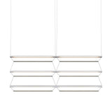 Tire Grid Pendant Light: 150 + 2H3V + Anodized Silver + Emerald