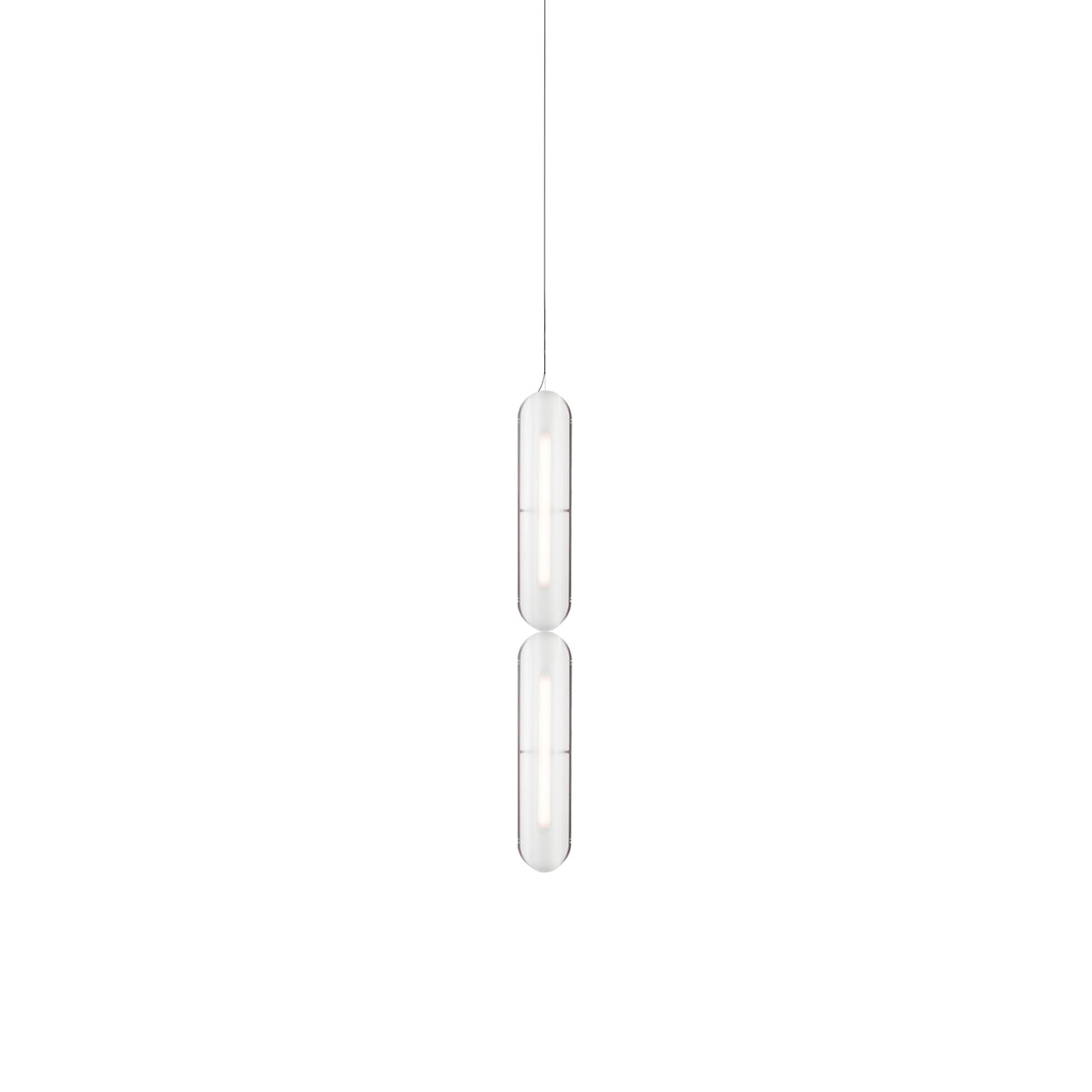 Vale System Pendant Light: Vertical + End-to-End + Vale 2 + Rust