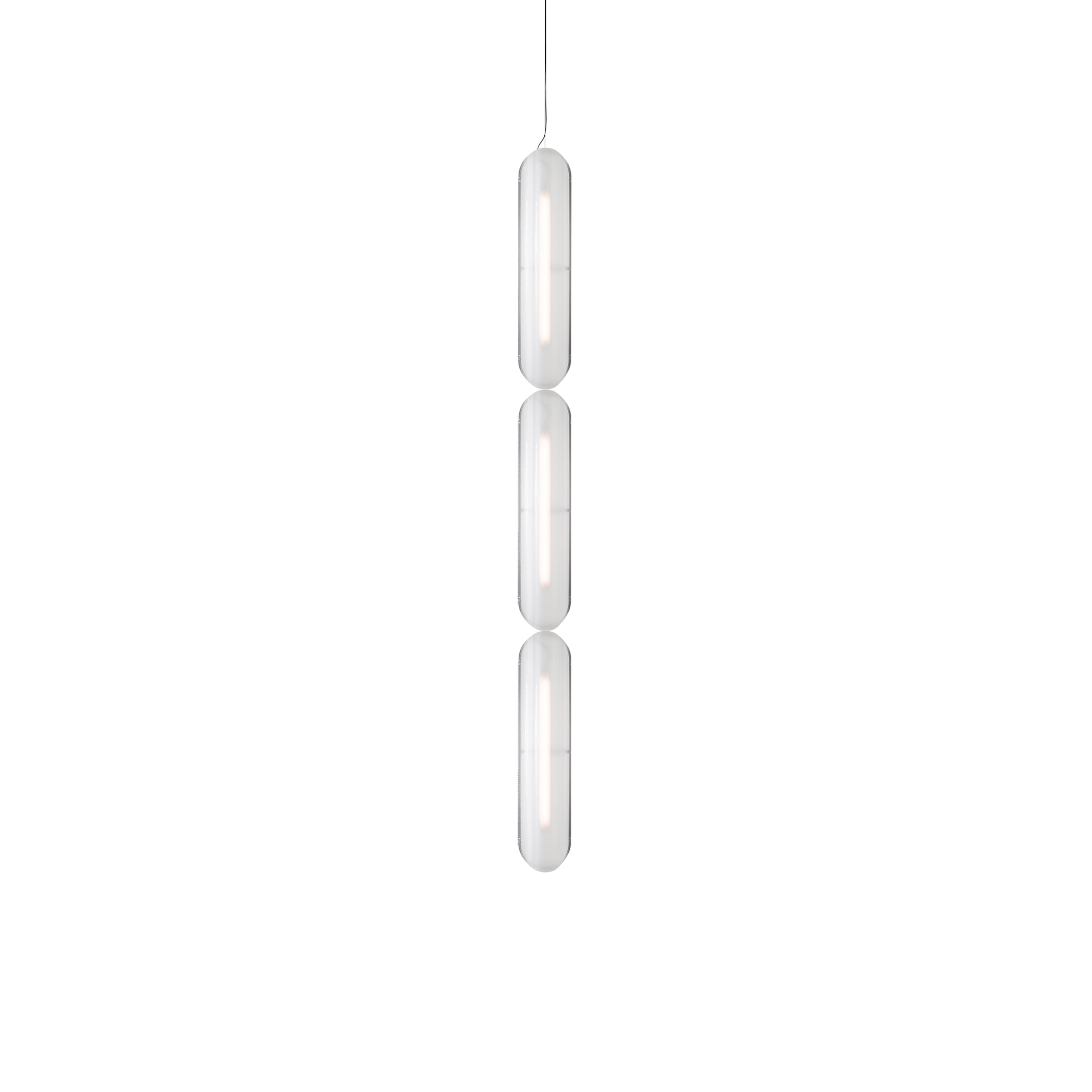 Vale System Pendant Light: Vertical + End-to-End + Vale 3 + Silica