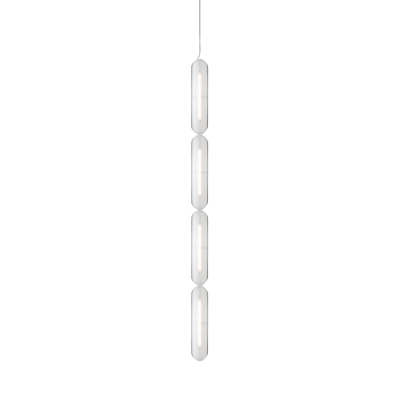 Vale System Pendant Light: Vertical + End-to-End + Vale 4 + Silica