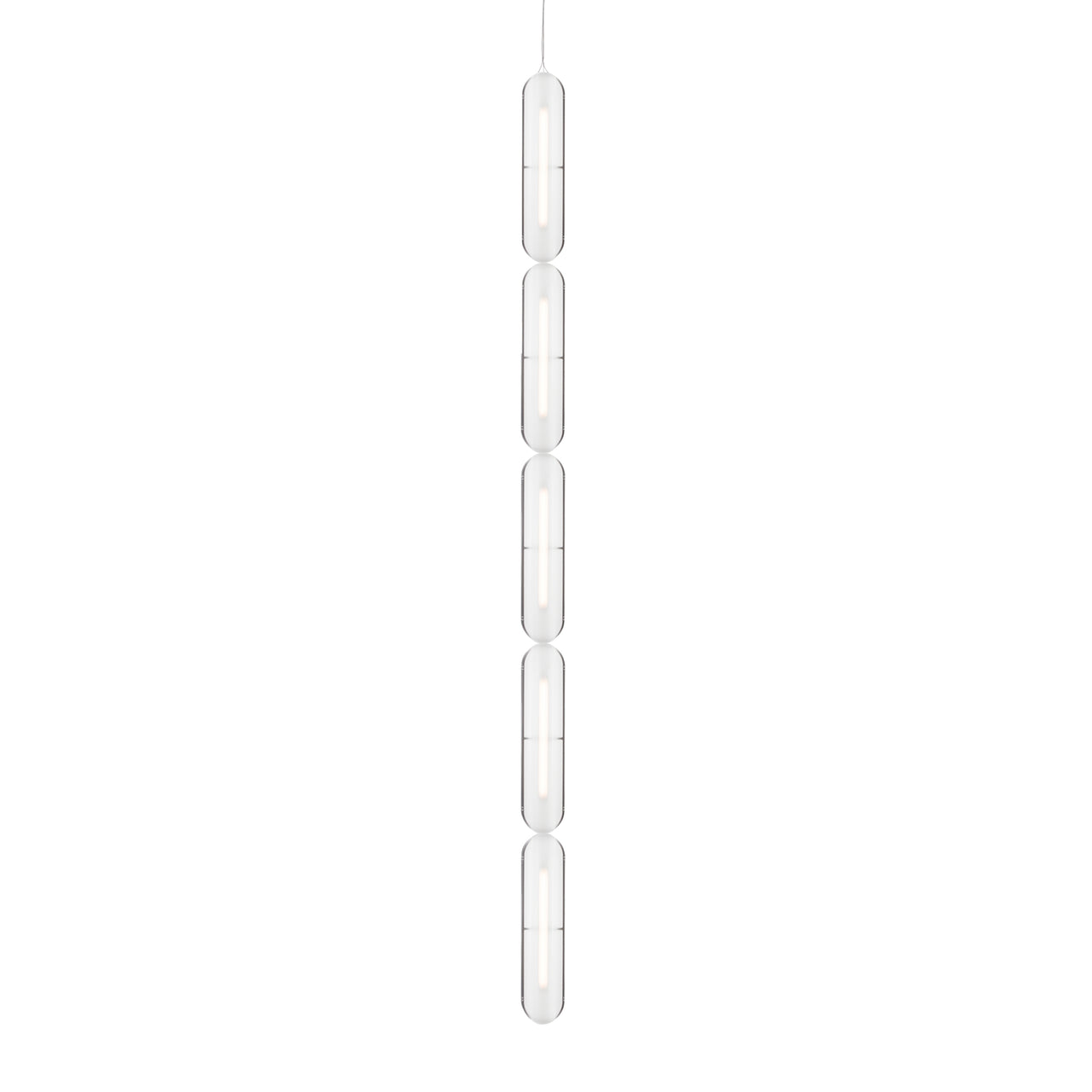 Vale System Pendant Light: Vertical + End-to-End + Vale 5 + Rust