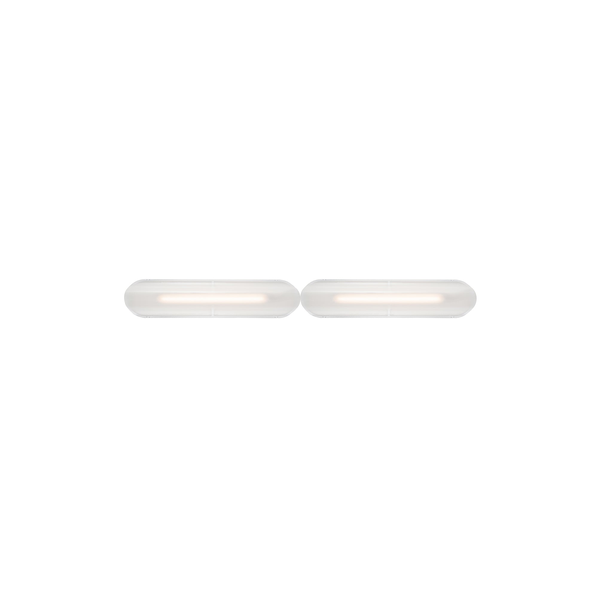 Vale System Ceiling/Wall Light: Horizontal + End-to-End + Vale 2 + Silica