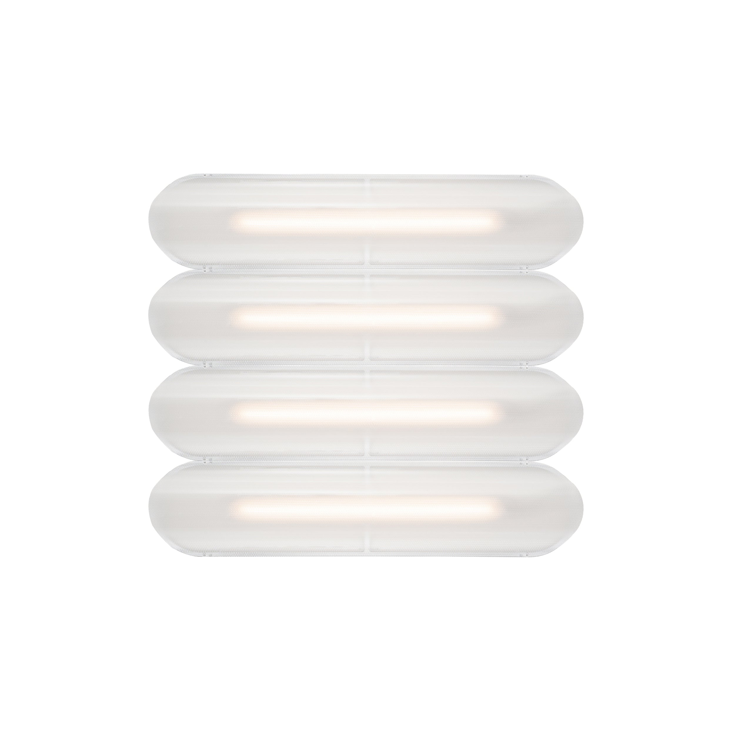 Vale System Ceiling/Wall Light: Horizontal + Side-to-Side + Vale 4 + Silica