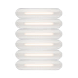 Vale System Ceiling/Wall Light: Horizontal + Side-to-Side + Vale 6 + Silica