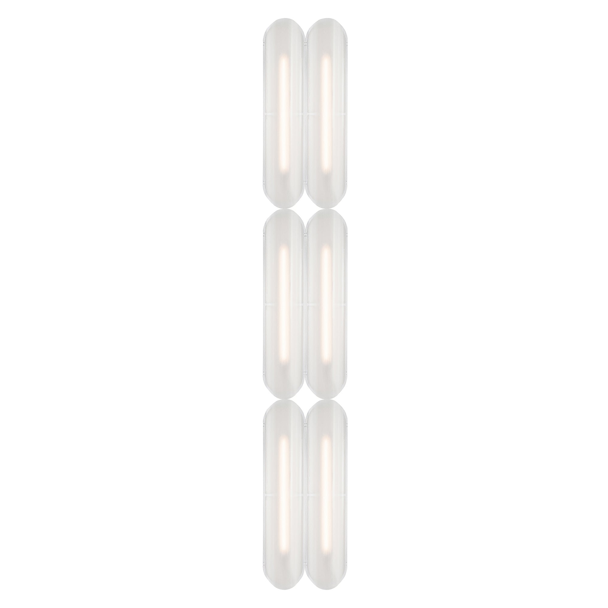 Vale System Ceiling/Wall Light: Vertical + Side-to-End + Silica + Vale 6