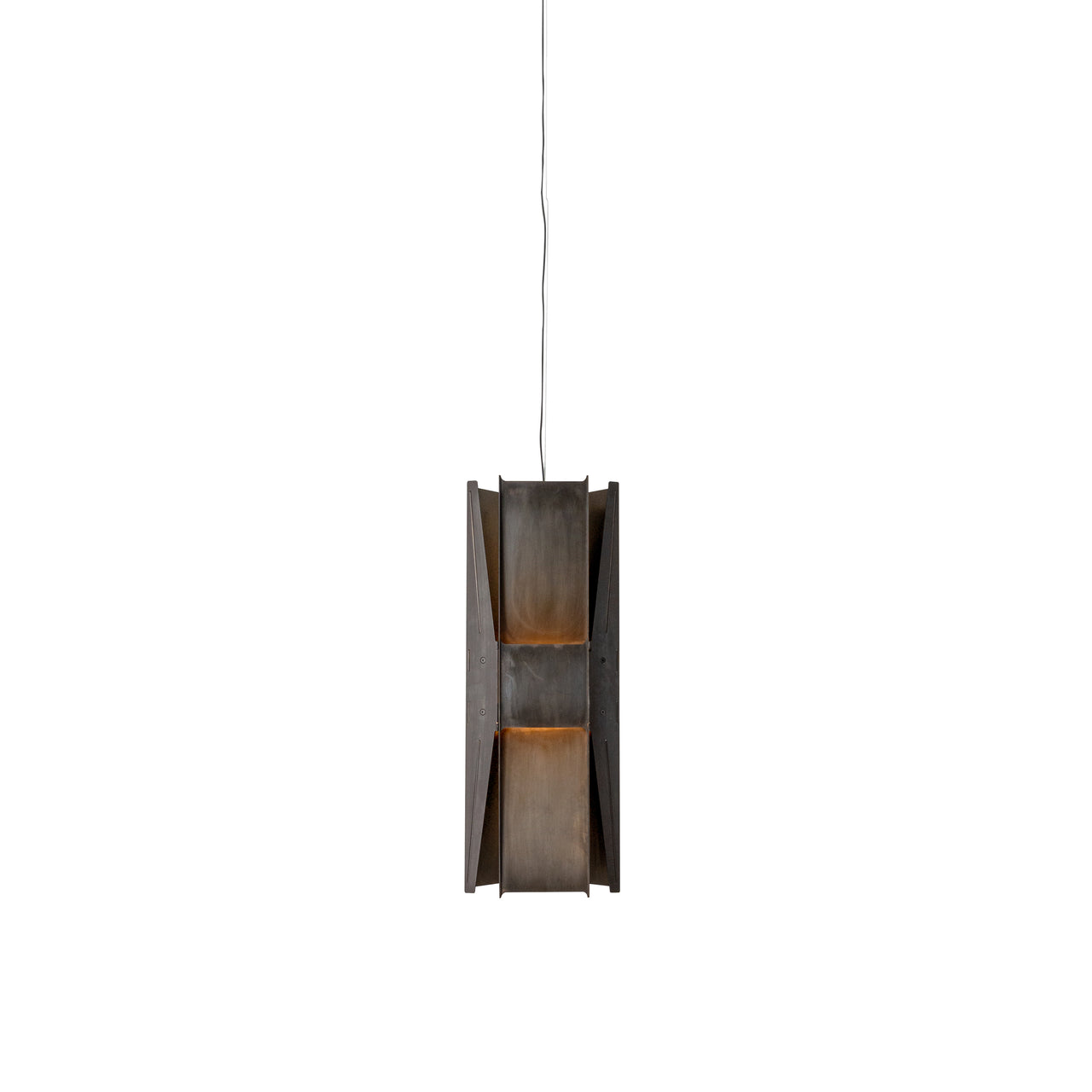 Vector Pendant Light: 3 + Black Steel