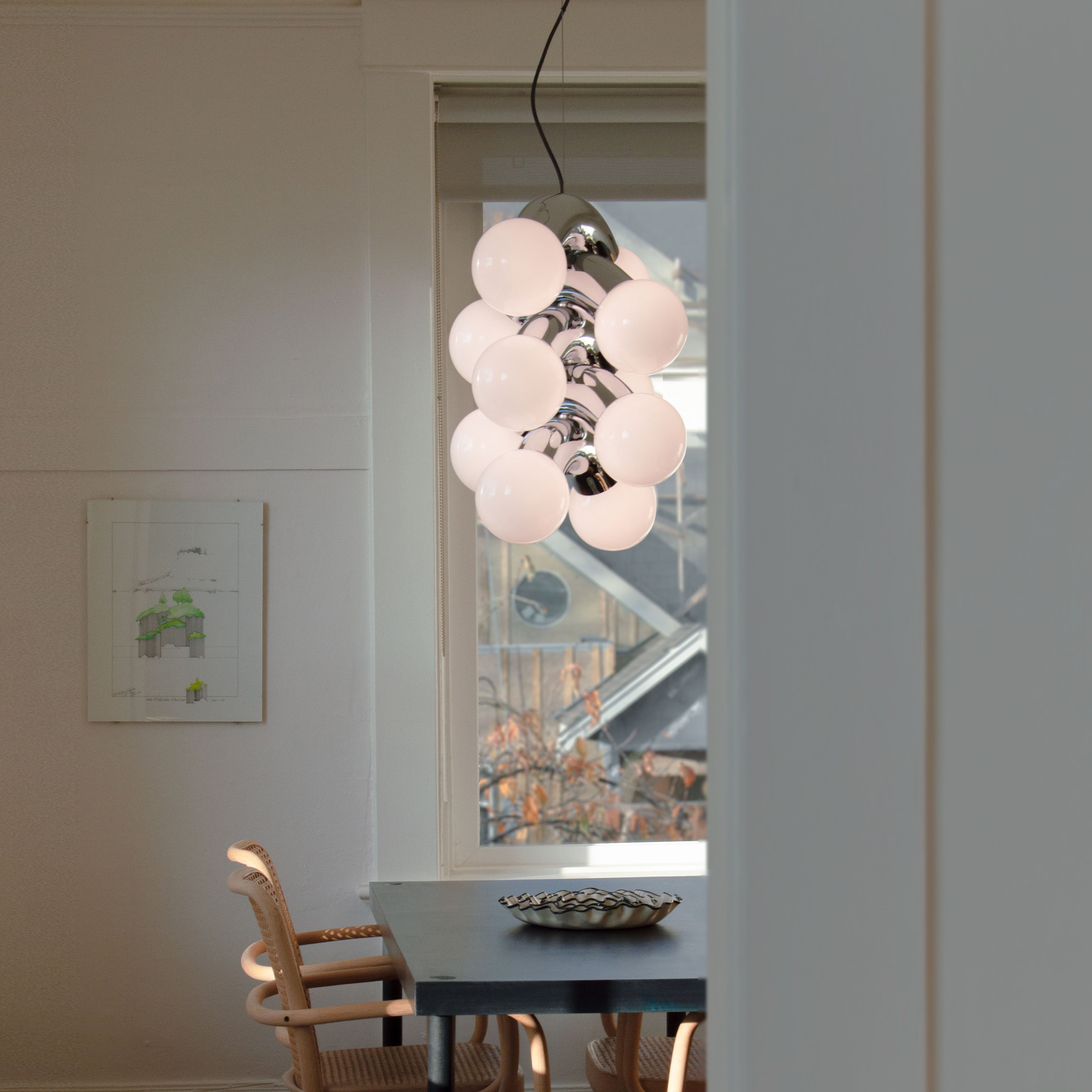 Vine Pendant Light: Chrome