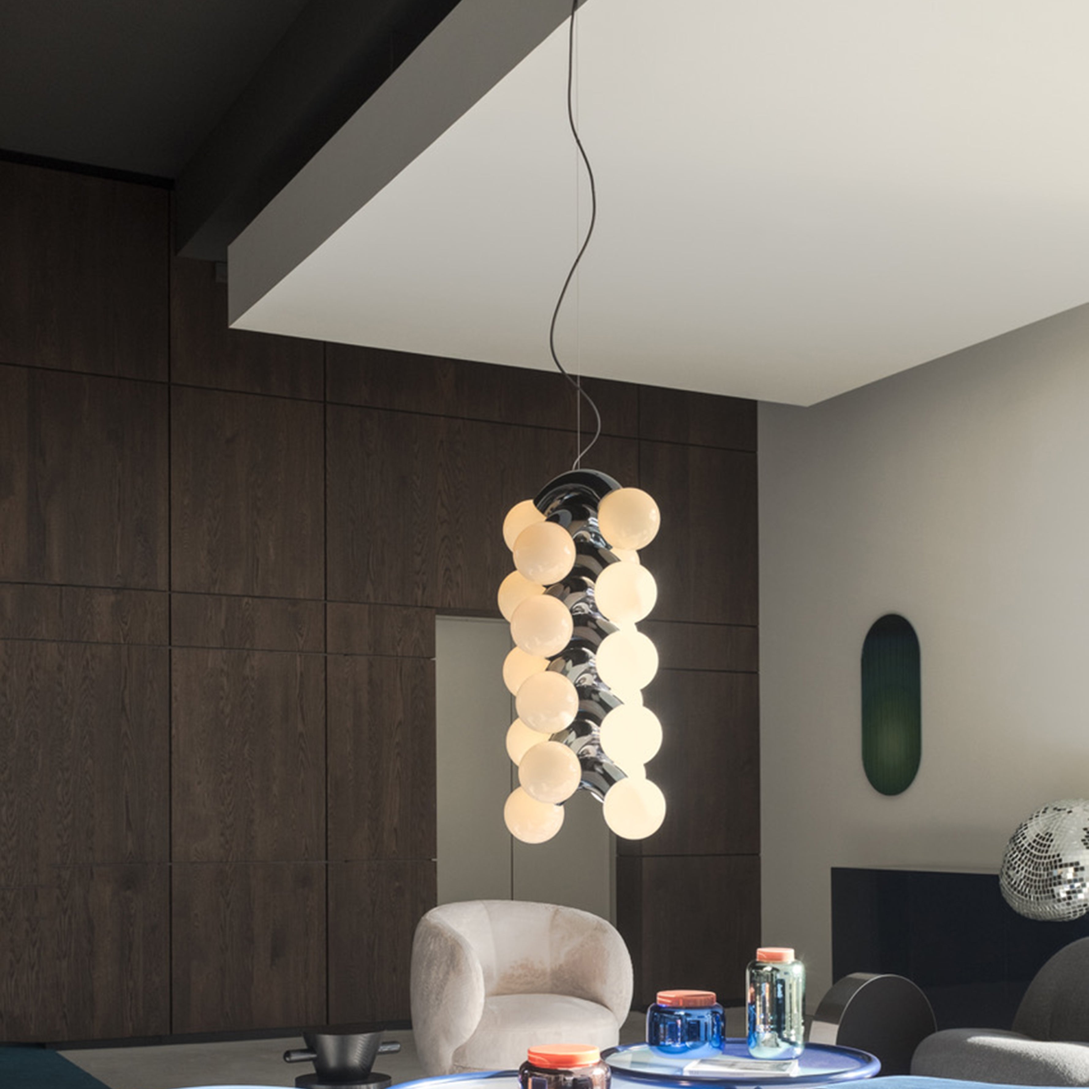 Vine Pendant Light: Chrome