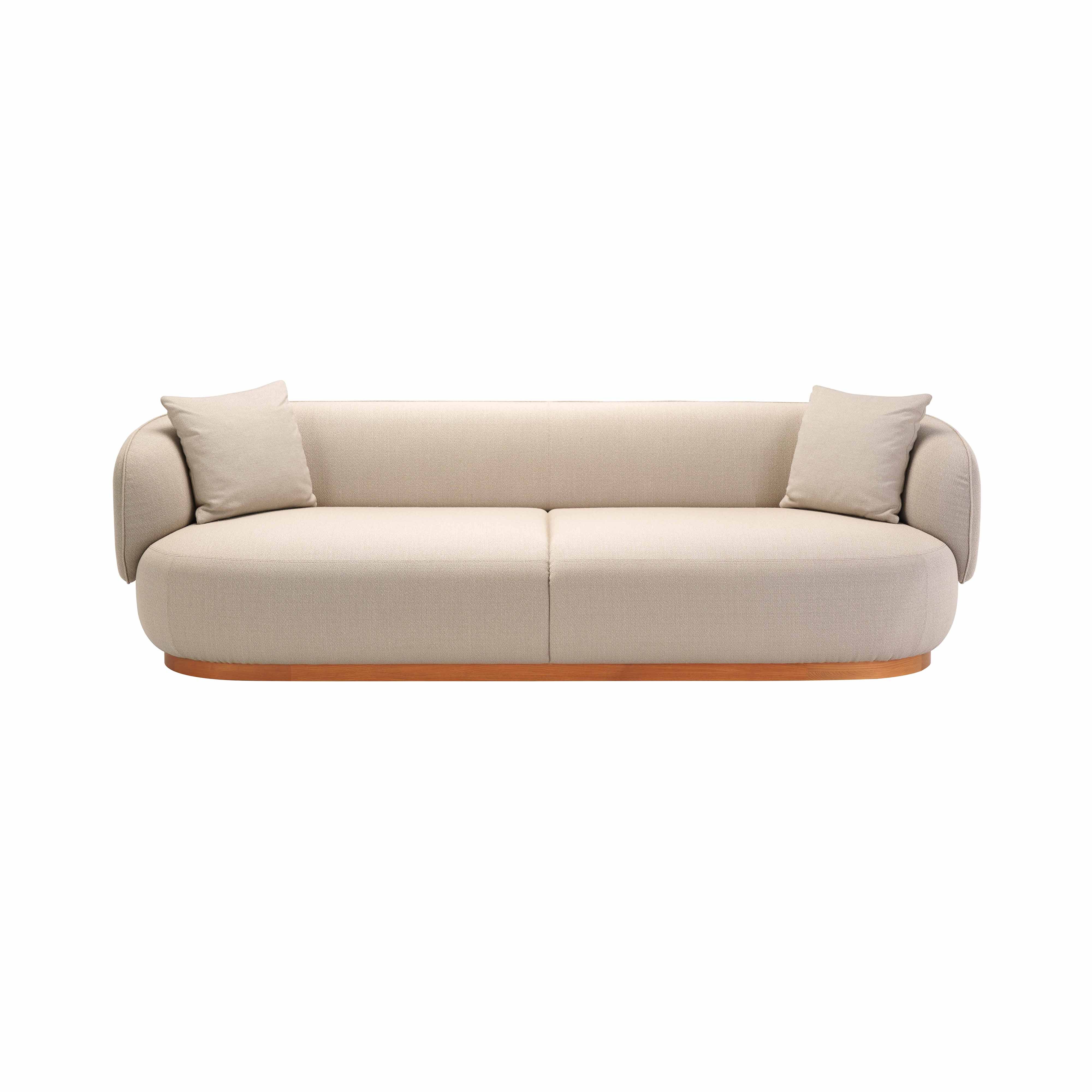 Azabu Residence 2 Seater Sofa A-S02: Pure Oak