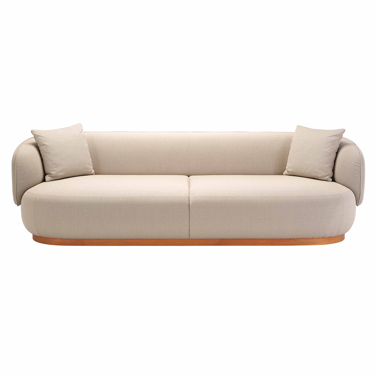 Azabu Residence 3 Seater Sofa A-S02: Keyaki Brown