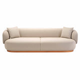Azabu Residence 3 Seater Sofa A-S02: Keyaki Brown