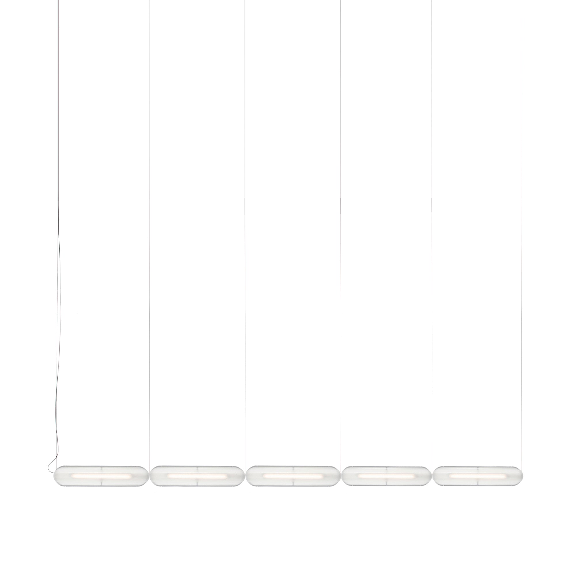 Vale System Y-Axis Pendant Light: Horizontal + End-to-End + Vale 5 + Anthracite