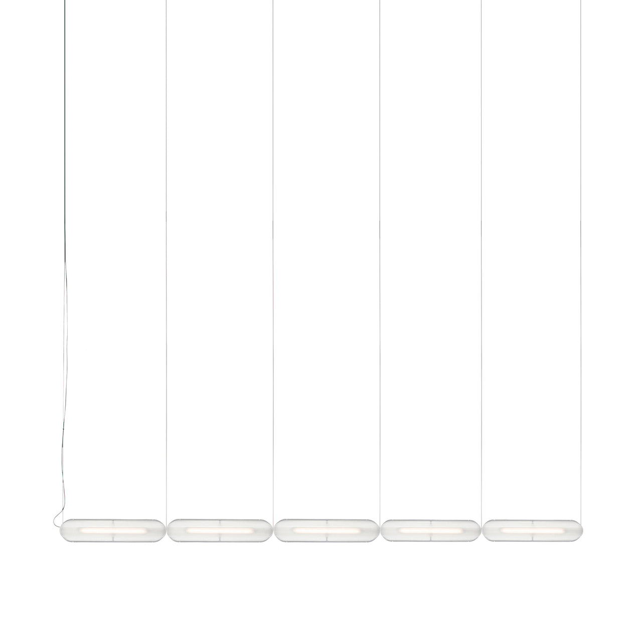 Vale System Y-Axis Pendant Light: Horizontal + End-to-End + Vale 5 + Anthracite