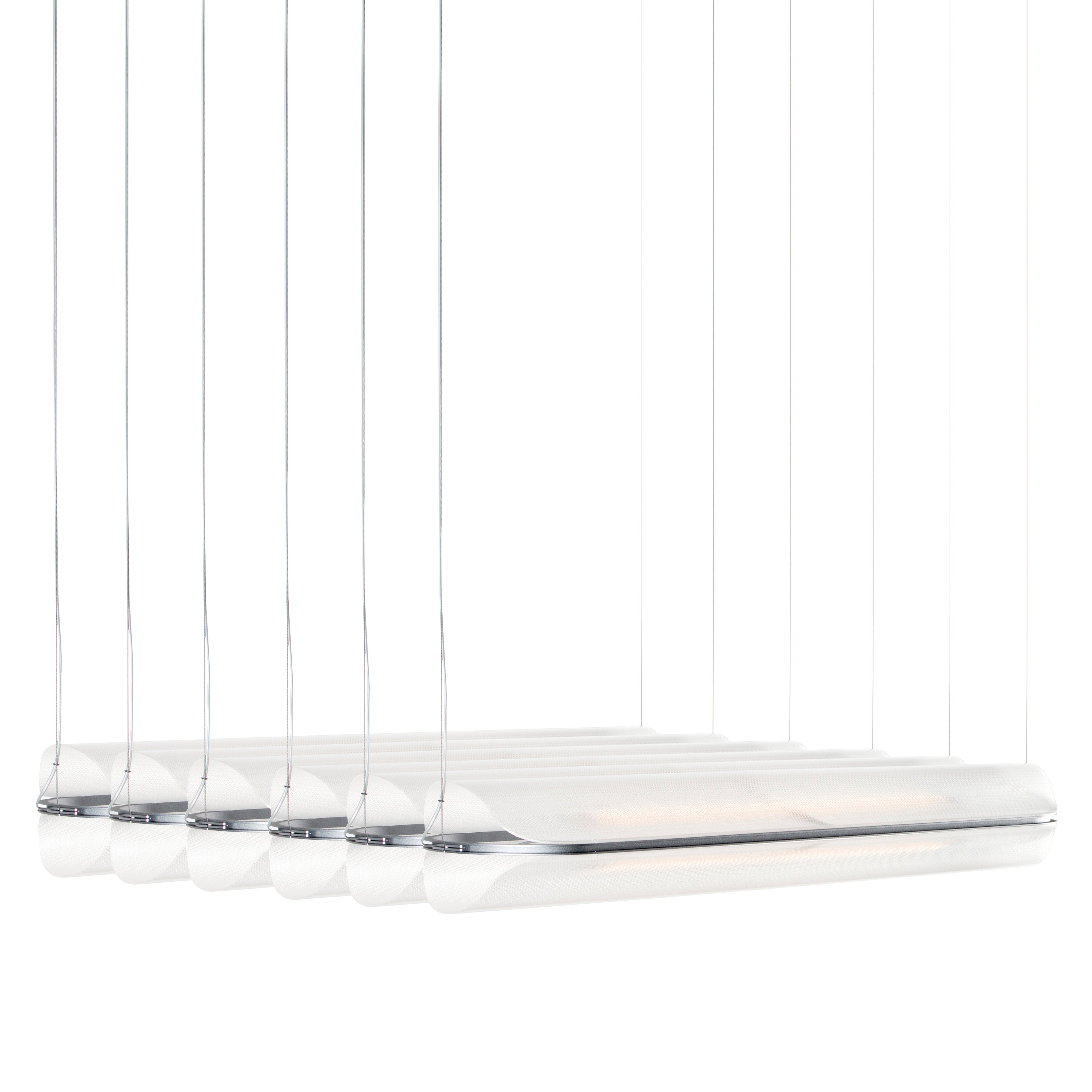 Vale System X-Axis Pendant Light: Horizontal + Side-to-Side + Vale 6 + Anthracite