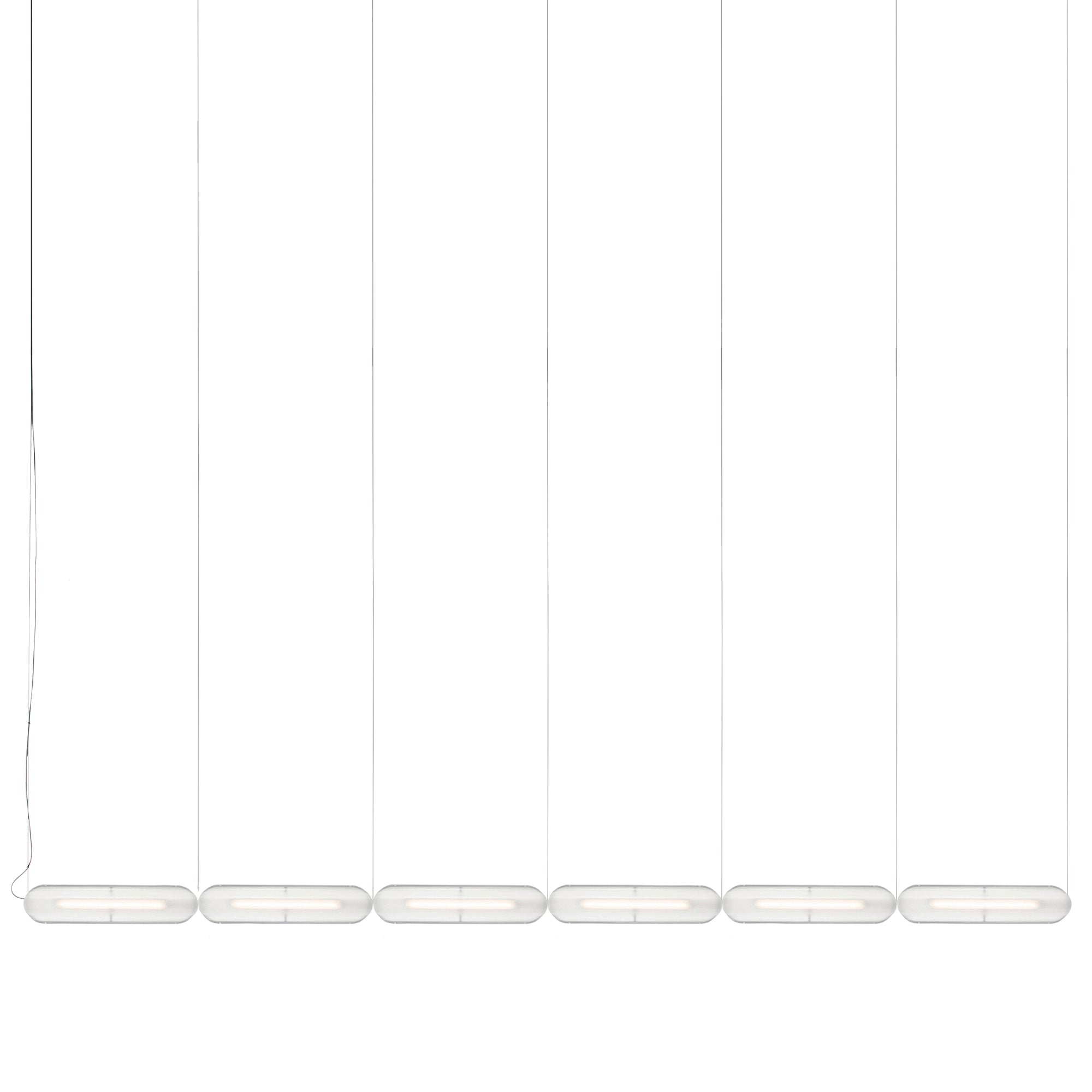 Vale System Y-Axis Pendant Light: Horizontal + End-to-End + Vale 6 + Anthracite