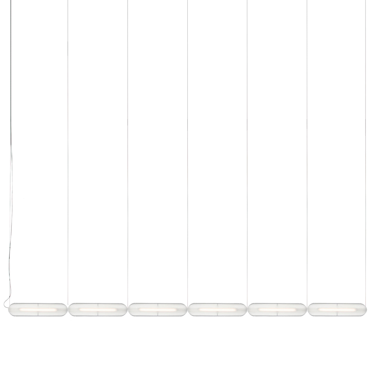 Vale System Y-Axis Pendant Light: Horizontal + End-to-End + Vale 6 + Anthracite