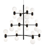 Aballs Chandelier Hanging Lamp: 12 + Black